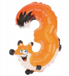 Arpex Lufik 3. Születésnapra fólia Róka 45cm 1db