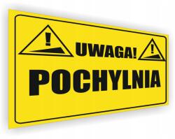  Tábla Figyelem! Nyomott mintás rámpa 20x15 cm sok minta (Tabliczka piktogram)