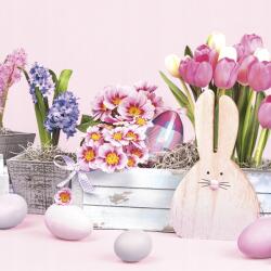  Húsvét Wooden Bunny szalvéta 20 db-os 33x33 cm - allegro