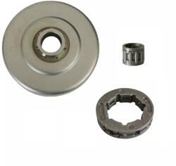  Oala ambreiaj + rotita motrica + colivie compatibil Husqvarna 362, 365, 371, 372, 570, 575 - 3/8 7Z (5 piese) (DA0014)