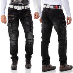 Cipo & Baxx pantaloni barbati CD798 L: 34 blugi Negru 38