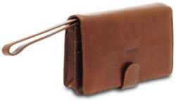 GIUDI barna férfi bőr autóstáska, irattáska 21 x 14 cm (G-2871-GD-02)