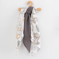 New Baby Scutece din bumbac cu imprimeu New Baby 70x80 cm 3 buc UNI