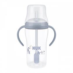 Nuk Sticla pentru bebeluși NUK Perfect Match pentru învățat cu pai PINGUIN 260 ml