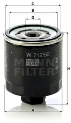 MANN Filtru ulei W712 52 MANN (62967)