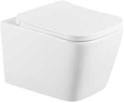 Anahita Construction Vas WC suspendat rimless cu capac soft close, Rivera, Anahita (WC701)