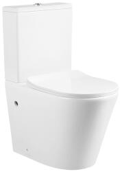 Anahita Construction Vas WC stativ Lumia Anahita, alb, evacuare orizontala, rimless, 60, 5 x 38 x 79, 5 cm, capac soft close inclus (WC8380)