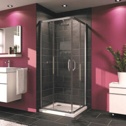 HÜPPE Cabina de dus patrata Huppe, X1A 90x90, cu 2 usi culisante si 2 elemente fixe (140103)