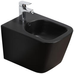 Fluminia Bideu suspendat Fluminia Paris, 51x36.5x31 cm, igienic si durabil, negru mat (D2350BM)
