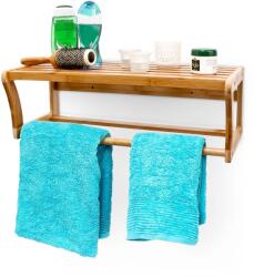 Relaxdays Raft de baie Relaxdays cu suport pentru prosoape (10019152)