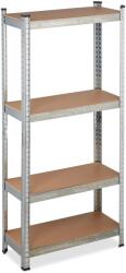 Relaxdays Rafturi Relaxdays rezistente cu 4 rafturi, galvanizate (10059376) Raft