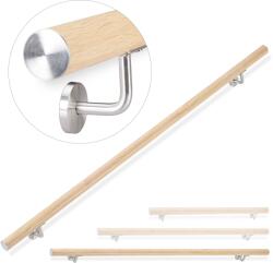 Relaxdays Balustradă Relaxdays, aluminiu, aspect fag (10057199)