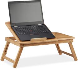 Relaxdays Masă pentru laptop cu înălțime reglabilă Relaxdays, din bambus (10023319) Suport laptop