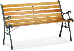 Relaxdays Bancă de grădină Relaxdays cu cadru din fontă (10029854)
