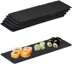 Relaxdays Farfurie ardezie Relaxdays 30x10 cm set de 6 (10046530) Tava