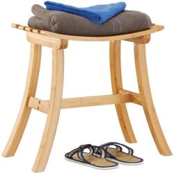 Relaxdays Scaun curbat din bambus Relaxdays (10023597)