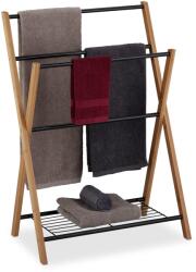 Relaxdays Suport de prosoape vertical Relaxdays cu raft (10028429)