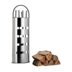 Relaxdays Set de scule pentru șemineu modern Relaxdays, 5 piese (10023394)