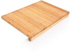 Relaxdays Placă de sculptat Relaxdays din bambus cu canelură pentru suc (10019175) Tocator