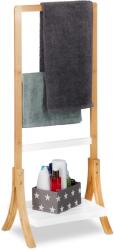 Relaxdays Suport prosoape Relaxdays bambus natural/alb (10028555)