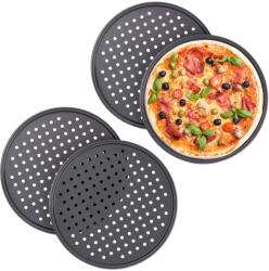 Relaxdays Set de 4 tăvi crocante pentru pizza Relaxdays (10053245) Tava