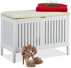 Relaxdays Bancă tapițată Relaxdays cu spațiu de depozitare (10053498) Pantofar