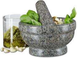 Relaxdays Mortar cu pistil din granit Relaxdays 17 cm (10022591)