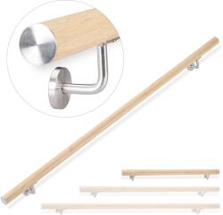 Relaxdays Balustradă Relaxdays, aluminiu, aspect fag (10057181)