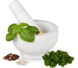 Relaxdays Mortar cu pistil din marmură Relaxdays, mic (10047579)