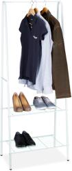Relaxdays Suport de haine Relaxdays cu 2 rafturi SANDRA (10035954)