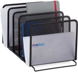 Relaxdays Suport pentru catalog Relaxdays, metalic, cu 5 compartimente (10045574)