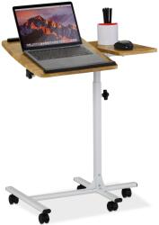 Relaxdays Masă pentru laptop Relaxdays cu roți, reglabilă pe înălțime (10060196) Suport laptop