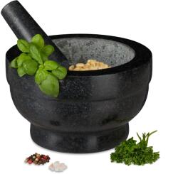 Relaxdays Mortar cu pistil din granit Relaxdays 20 cm (10047610)