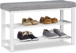 Relaxdays Bancă pentru pantofi Relaxdays cu pernă (10032519) Pantofar