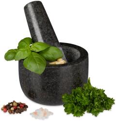 Relaxdays Mortar și pistil din granit Relaxdays, mic (10047568)