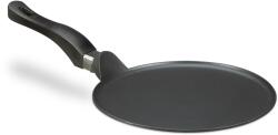 Relaxdays Tigaie pentru clătite Relaxdays, aluminiu turnat, neagră, 25 cm (10022779)