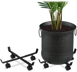 Relaxdays Rolă extensibilă pentru plante Relaxdays, set de 2 (10047348)