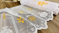 fuggonyoutlet Méteráru, Vitrázs Függöny, Zsakar, Karácsony 60 cm