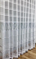 fuggonyoutlet Melek, fehér alapon szürke, 300x220 cm