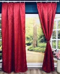 fuggonyoutlet Sötétítő, Sarmasik Bordo, 145x180 cm, 2db-os csomag