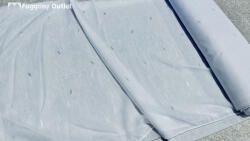 fuggonyoutlet Méteráru, Apró leveles, Voile, fehèr, 280 cm