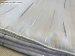 fuggonyoutlet Voile, Pálcikás, fehér alapon szürke, 400x150 cm