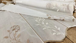 fuggonyoutlet Méteráru, Vitrázs Függöny, voile, hímzett , 60 cm