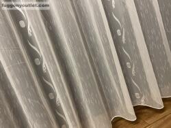 fuggonyoutlet Voile, Roshan, krém alapon krém, 300x260 cm