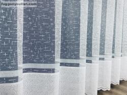 fuggonyoutlet Silver, fehér ezüst csíkkal, 200x155 Magas