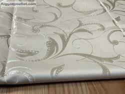 fuggonyoutlet Sötétítő, Indáslevél Selyem krém, 140x250 cm, 2db-os csomag