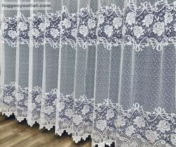 fuggonyoutlet Sor Rózsa, fehér, 300x220 cm