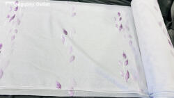 fuggonyoutlet Méteráru, Feride, Voile, fehèr alapon lila, 280 cm