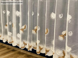 fuggonyoutlet Bahar, krém alapon barna, 300x155 cm