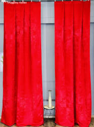 fuggonyoutlet Sötétítő, Szoft piros, 130x260 cm, 2db-os csomag